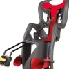 Seggiolino posteriore per bicicletta bellelli "pepe" dark grey, portata massima 22 kg