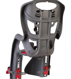 Seggiolino posteriore per bicicletta bellelli "pepe" dark grey, portata massima 22 kg