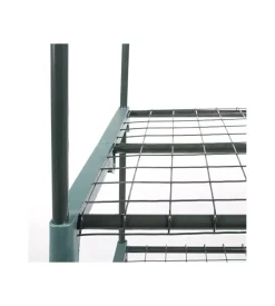 Serra da esterno verdelook con 4 ripiani in acciaio e telo in pvc 69x49x157 cm