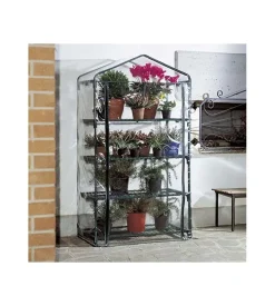 Serra da giardino verdemax "azalea" con 4 ripiani big 90x50x163 cm