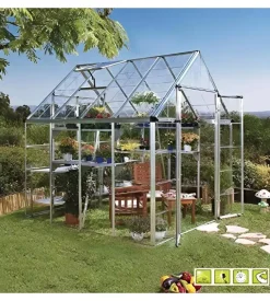 Serra per giardino verdemax "doritis medium" in policarbonato 185x184x209 cm