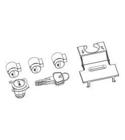 Serratura di ricambio per portabici foldclick  yck675