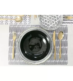 Servizio posate "madison" in acciaio finitura oro lucido, 24 pezzi