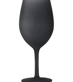 Set 2 bicchieri satinati per vino brunner "wineglass blacksatin" in policarbonato 60 cl