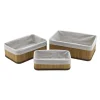 Set 3 cestini in bambù easy system naturale