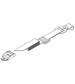 Set 2 cinghie posizione 2 per porta bici posteriori  n50929