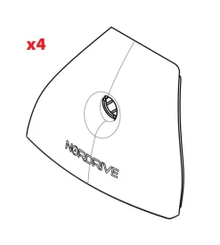 Set 4 cover piedi evos  n99969