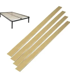 Set 4 doghe di ricambio per letto in betulla