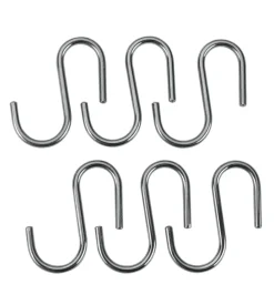 Set 6 ganci cromati a s lonardo