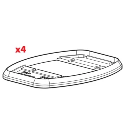 Set 4 gomme per tamponi kit attacchi kargo  n99984