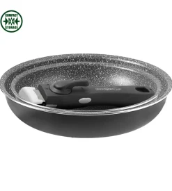 Set 2 padelle da camperggio brunner "pirate pan 3" in alluminio antiaderente