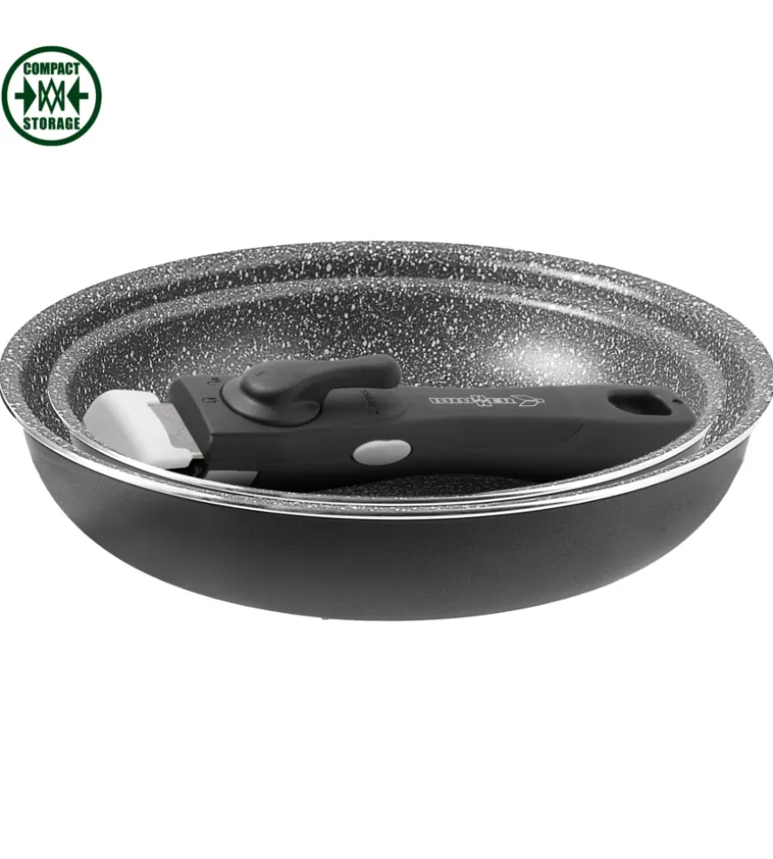 Set 2 padelle da camperggio brunner "pirate pan 3" in alluminio antiaderente