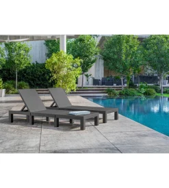 Set 2 pezzi lettino prendisole 