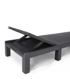 Set 2 pezzi lettino prendisole 