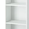 Set 2 ripiani libreria stretta bianca