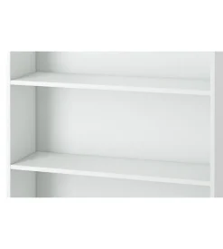 Set 2 ripiani per libreria larga tinta bianco