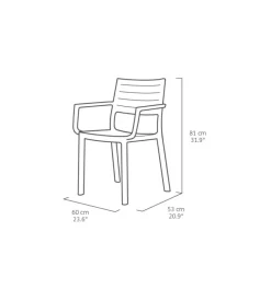 Set 2 sedie da esterno keter 