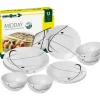 Set 12 stoviglie da campeggio brunner "serenade" in melamina antiscivolo
