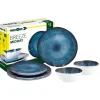 Set 12 stoviglie da campeggio brunner "breeze" in melamina