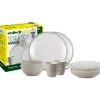 Set 8 stoviglie da campeggio brunner "amadè" in stone touch antiscivolo