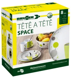 Set 8 stoviglie da campeggio brunner 