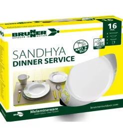 Set 16 stoviglie da campeggio brunner 