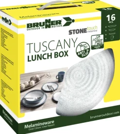 Set 16 stoviglie da campeggio brunner 