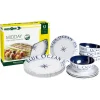 Set 12 stoviglie da campeggio brunner "blue ocean" in melamina antiscivolo