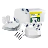Set 36 stoviglie da campeggio brunner "panarea" in melamina