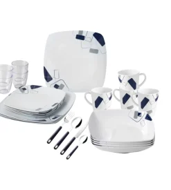 Set 36 stoviglie da campeggio brunner "panarea" in melamina