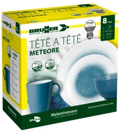 Set 8 stoviglie da campeggio brunner 