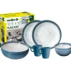 Set 8 stoviglie da campeggio brunner "tuscany" in stone touch antiscivolo