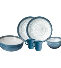 Set 8 stoviglie da campeggio brunner "tuscany" in stone touch antiscivolo