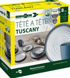 Set 8 stoviglie da campeggio brunner 