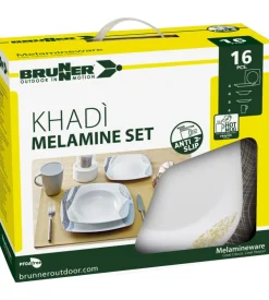 Set 16 stoviglie da campeggio brunner 