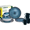 Set 16 stoviglie da campeggio brunner "breeze" in melamina