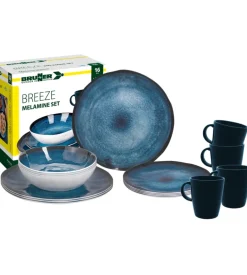 Set 16 stoviglie da campeggio brunner "breeze" in melamina
