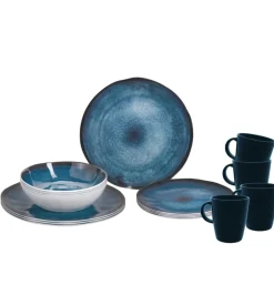 Set 16 stoviglie da campeggio brunner "breeze" in melamina