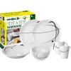Set 8 stoviglie da campeggio brunner "serenade" in melamina antiscivolo