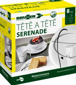 Set 8 stoviglie da campeggio brunner 