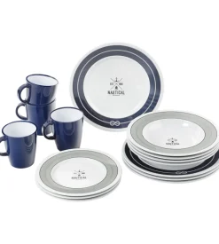 Set 16 stoviglie da campeggio brunner "nautical"