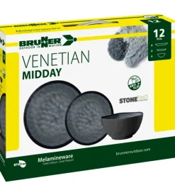 Set 12 stoviglie da campeggio brunner 