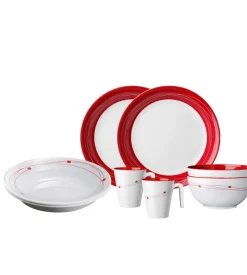 Set 8 stoviglie da campeggio brunner "cosmic" in melamina antiscivolo