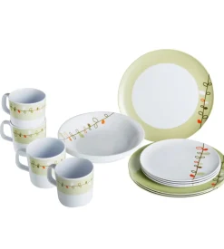 Set 16 stoviglie da campeggio brunner "esprit" in melamina