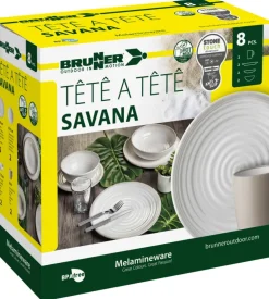 Set 8 stoviglie da campeggio brunner 
