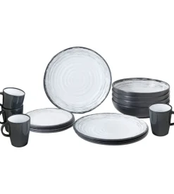 Set 16 stoviglie da campeggio brunner "granada" in stone touch antiscivolo