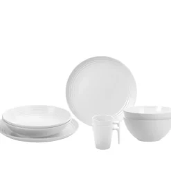 Set 8 stoviglie da campeggio brunner "spherica" in melamina antiscivolo
