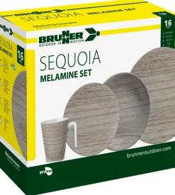 Set 16 stoviglie da campeggio brunner 
