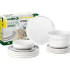 Set 12 stoviglie da campeggio brunner "odette" in stone touch antiscivolo