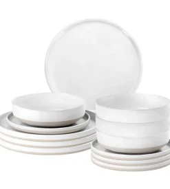 Set 12 stoviglie da campeggio brunner "odette" in stone touch antiscivolo